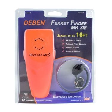 Deben Ferret Finder Locator Mk3 M Reciever & Collar Set 16ft Search Hunting